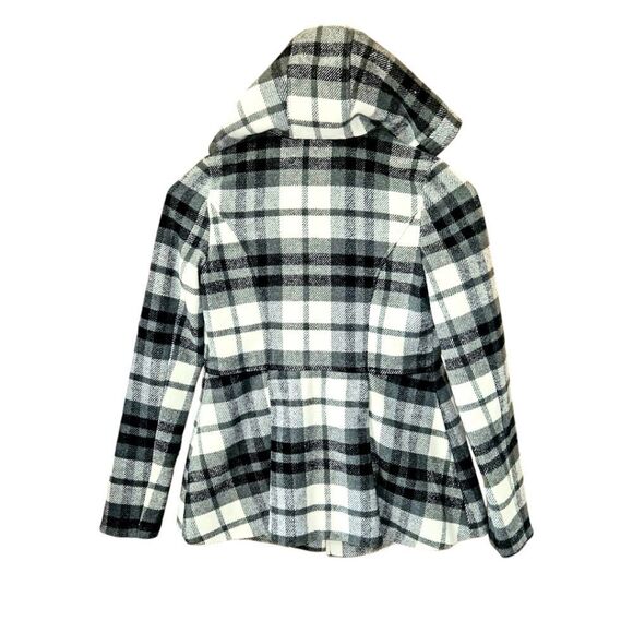 AEROPOSTALE Women's Warm Plaid Winter Peacoat Size Small - Picture 9 of 16